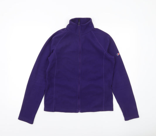 Berghaus Women's Purple Full Zip Fleece Jacket UK 10 Outdoor