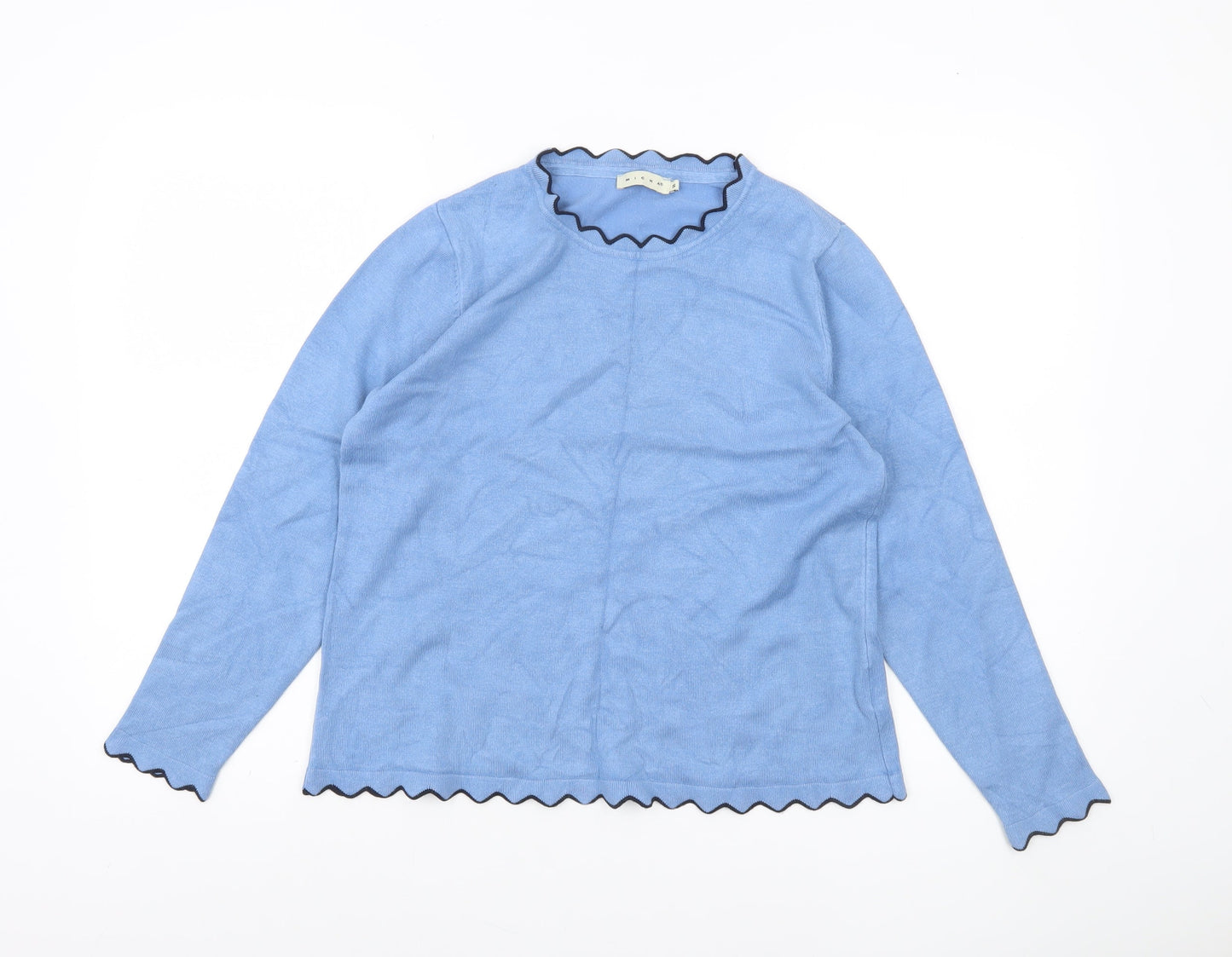 Womens UK Size S Micha Blue Pullover Jumper