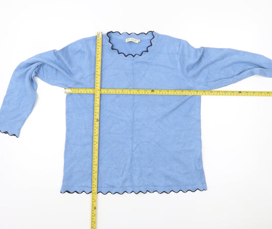 Womens UK Size S Micha Blue Pullover Jumper