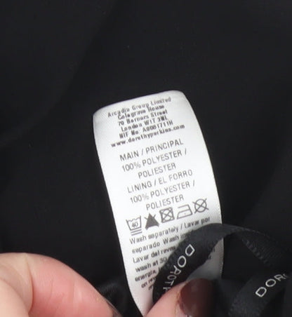 Dorothy Perkins Women’s Black Size 8 Pencil Skirt Ruffle Detail Workwear