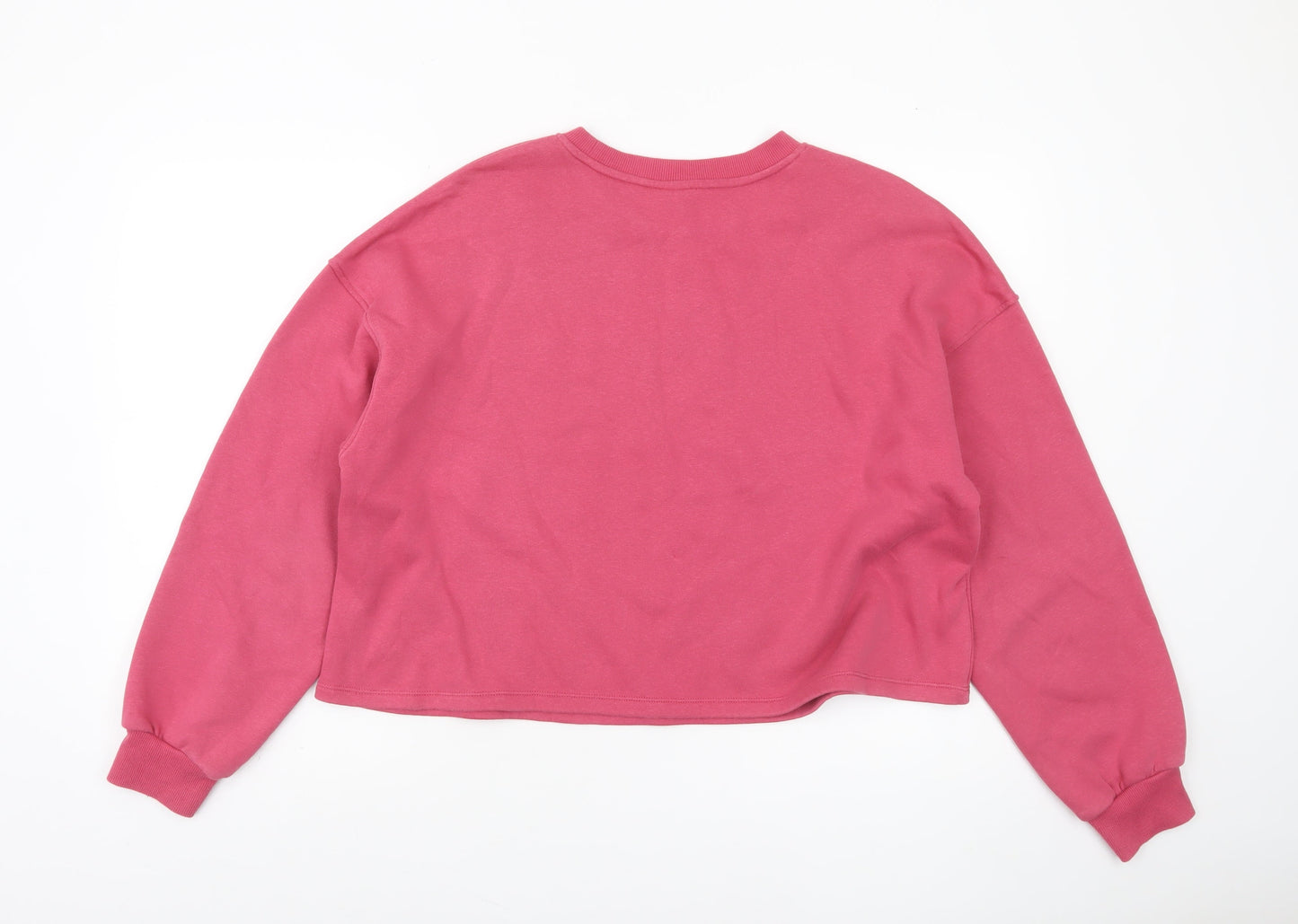 Womens UK Size L H&M Pink Pullover Sweatshirt