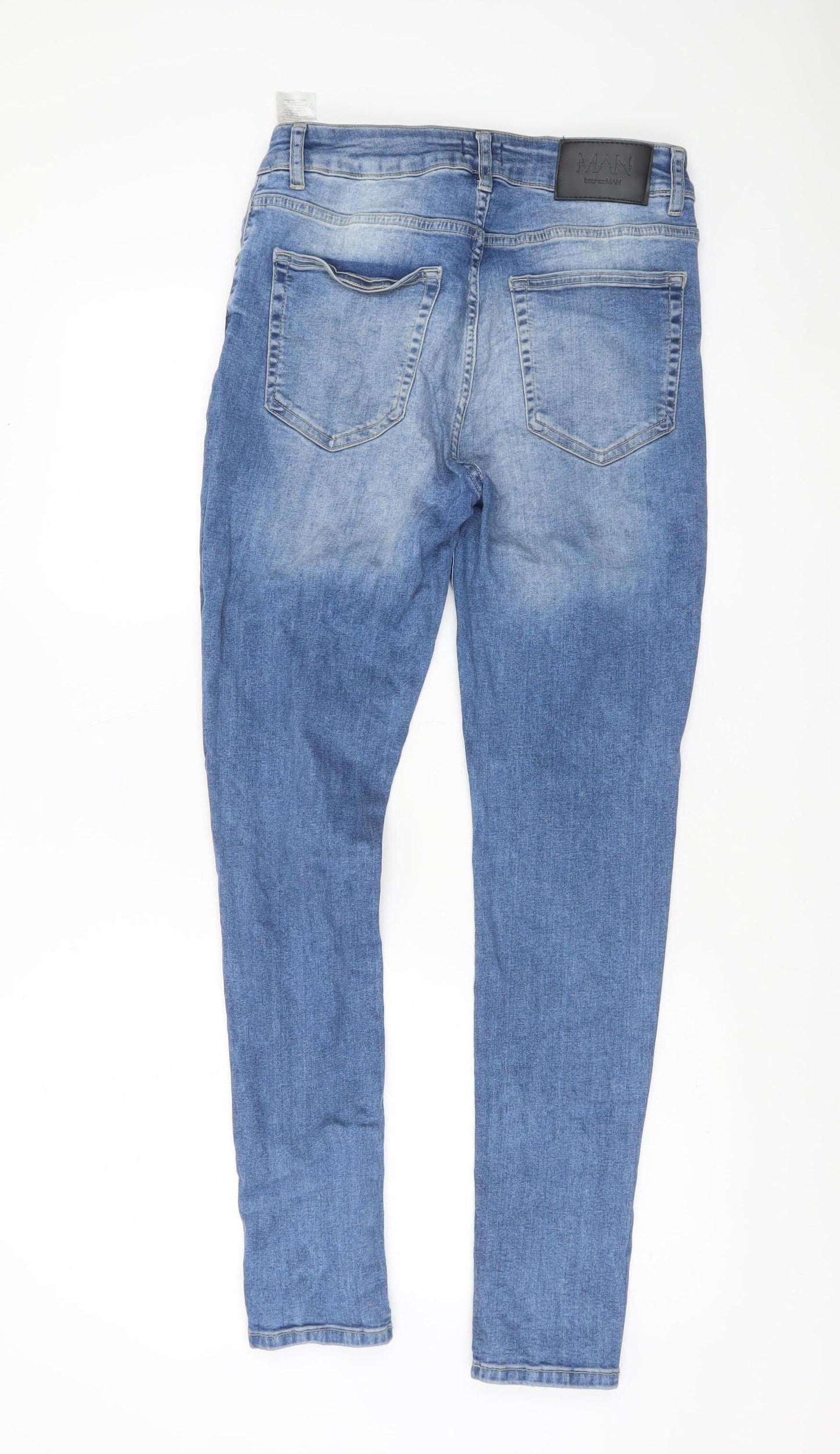 Mens UK Size 34 boohooMAN Slim Fit Skinny Blue Jeans