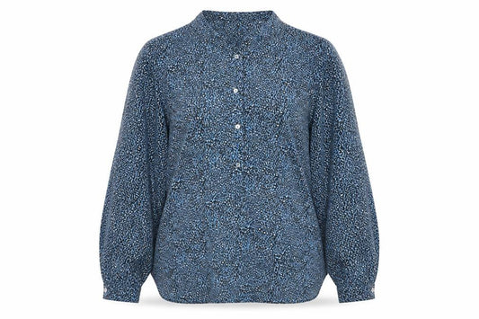 Womens UK Size 12 Gallery Blue Basic Blouse