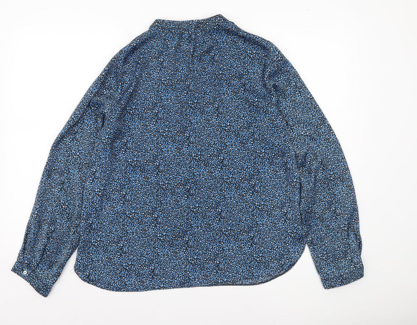 Womens UK Size 12 Gallery Blue Basic Blouse