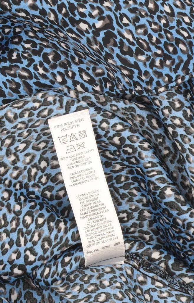 Womens UK Size 12 Gallery Blue Basic Blouse
