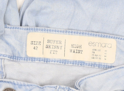 Esmara Women’s Light Blue High Waist Super Skinny Jeans Size 16