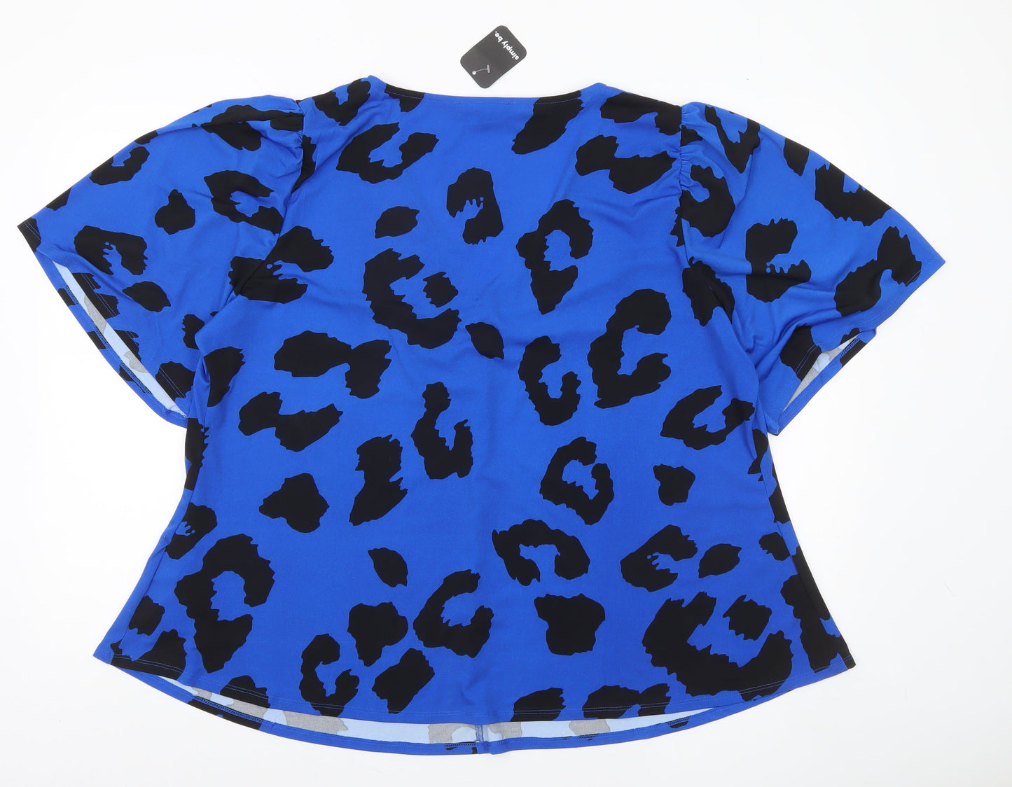 Womens UK Size 24 Simply Be Blue Basic Blouse