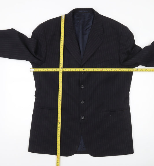 Mens UK Size L Burton Menswear Regular Black Suit Jacket