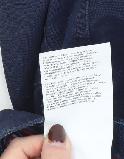 Bugatti Men's Blue Regular Fit Nevada Chino Trousers 36W 32L