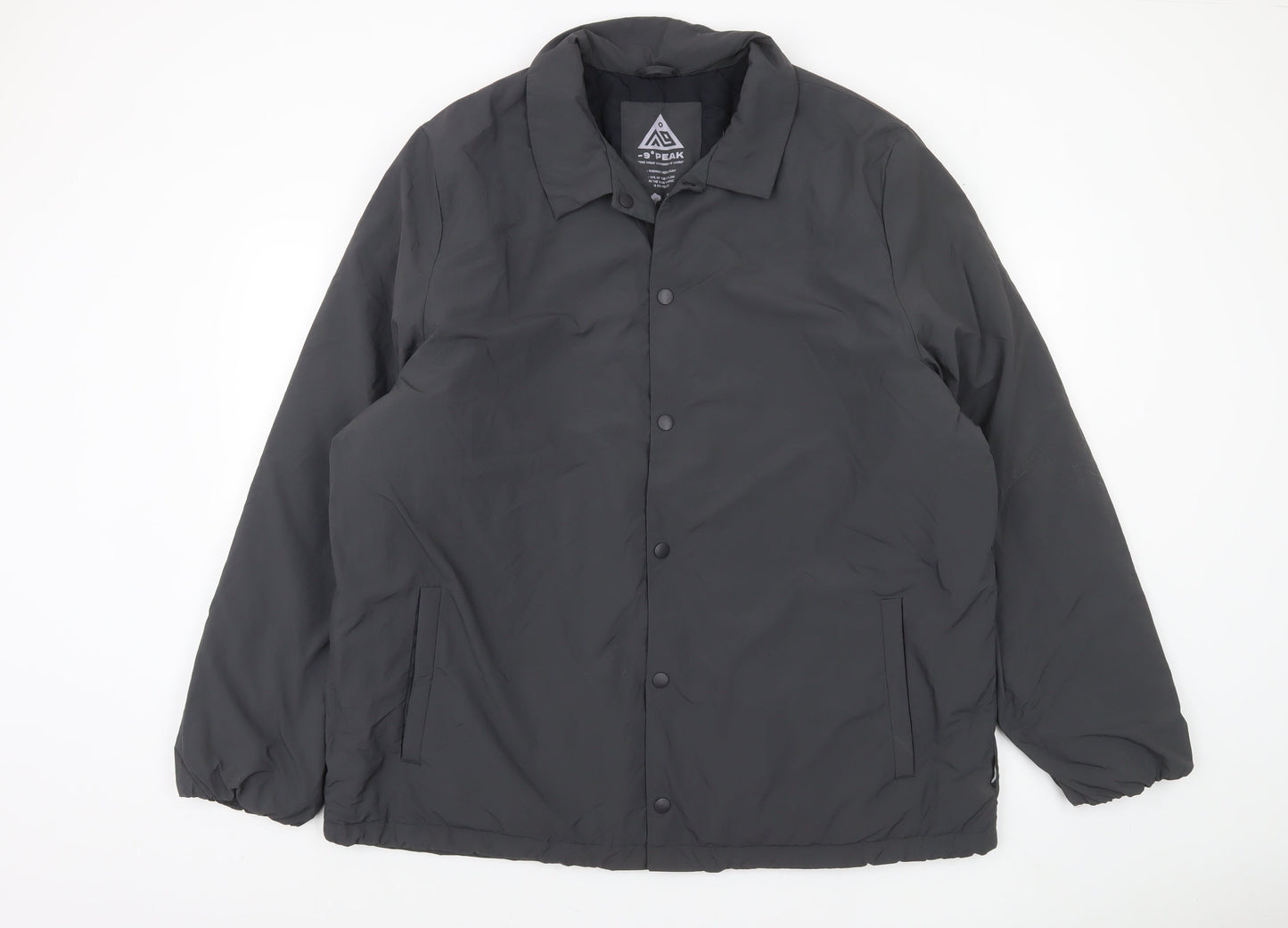 -9° Peak Men's Black 2XL Water Resistant Insulated Outdoor Jacket