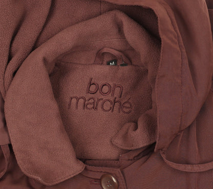 Womens UK Size M Bonmarché Brown Rain Coat