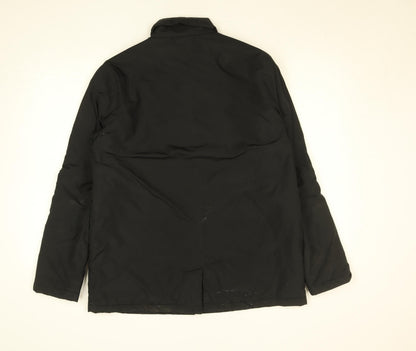 Womens UK Size 10 Folk Black Overcoat