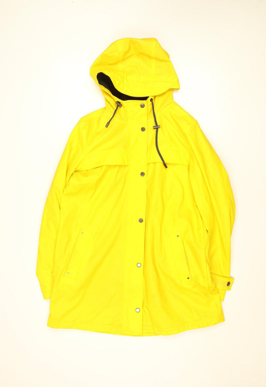 Womens UK Size M Weatherproof Yellow Rain Coat