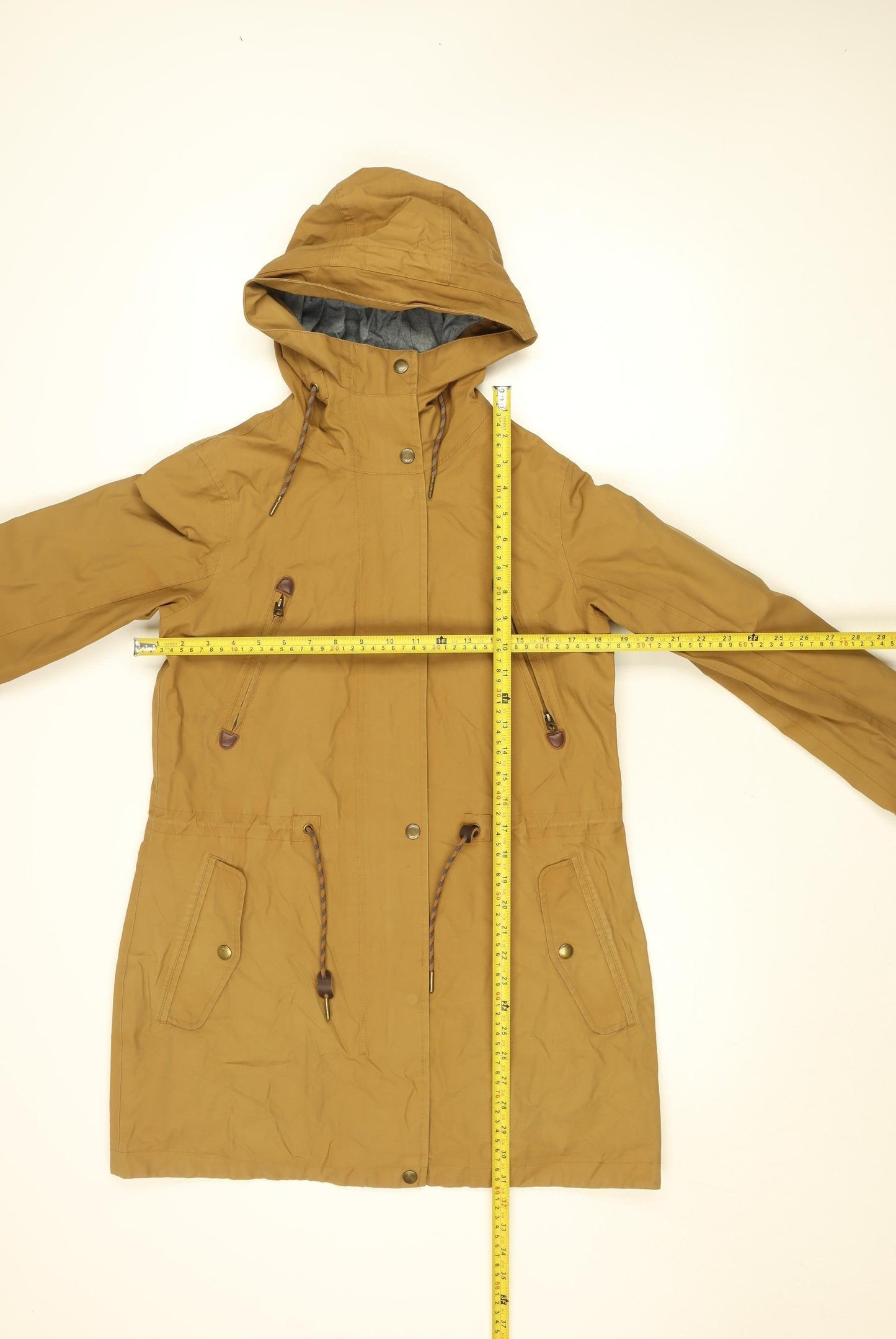 FatFace Women’s Brown Waterproof Hooded Parka Jacket Size 8