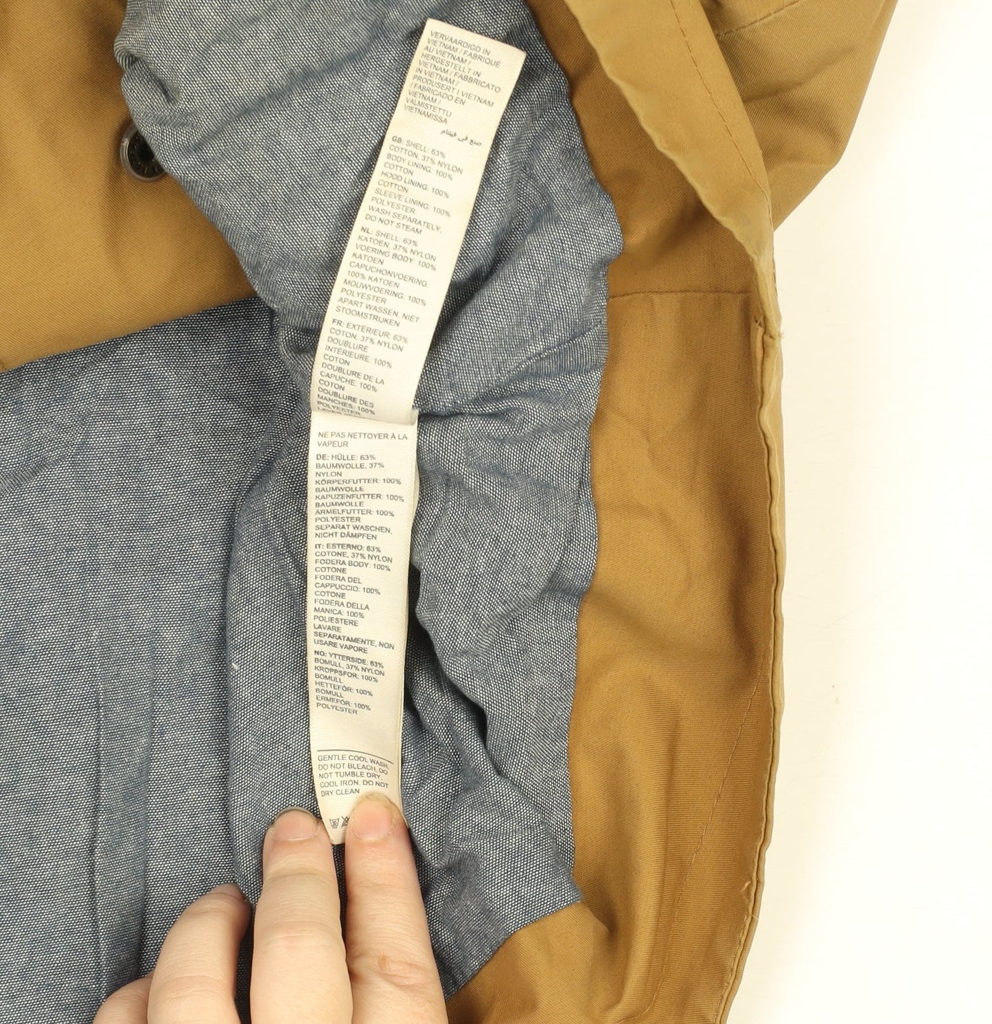 FatFace Women’s Brown Waterproof Hooded Parka Jacket Size 8