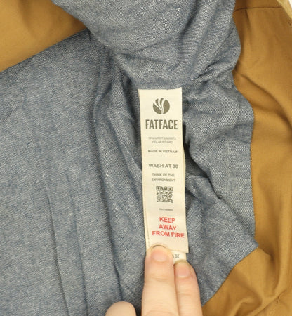 FatFace Women’s Brown Waterproof Hooded Parka Jacket Size 8