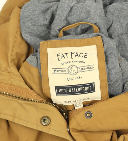 FatFace Women’s Brown Waterproof Hooded Parka Jacket Size 8