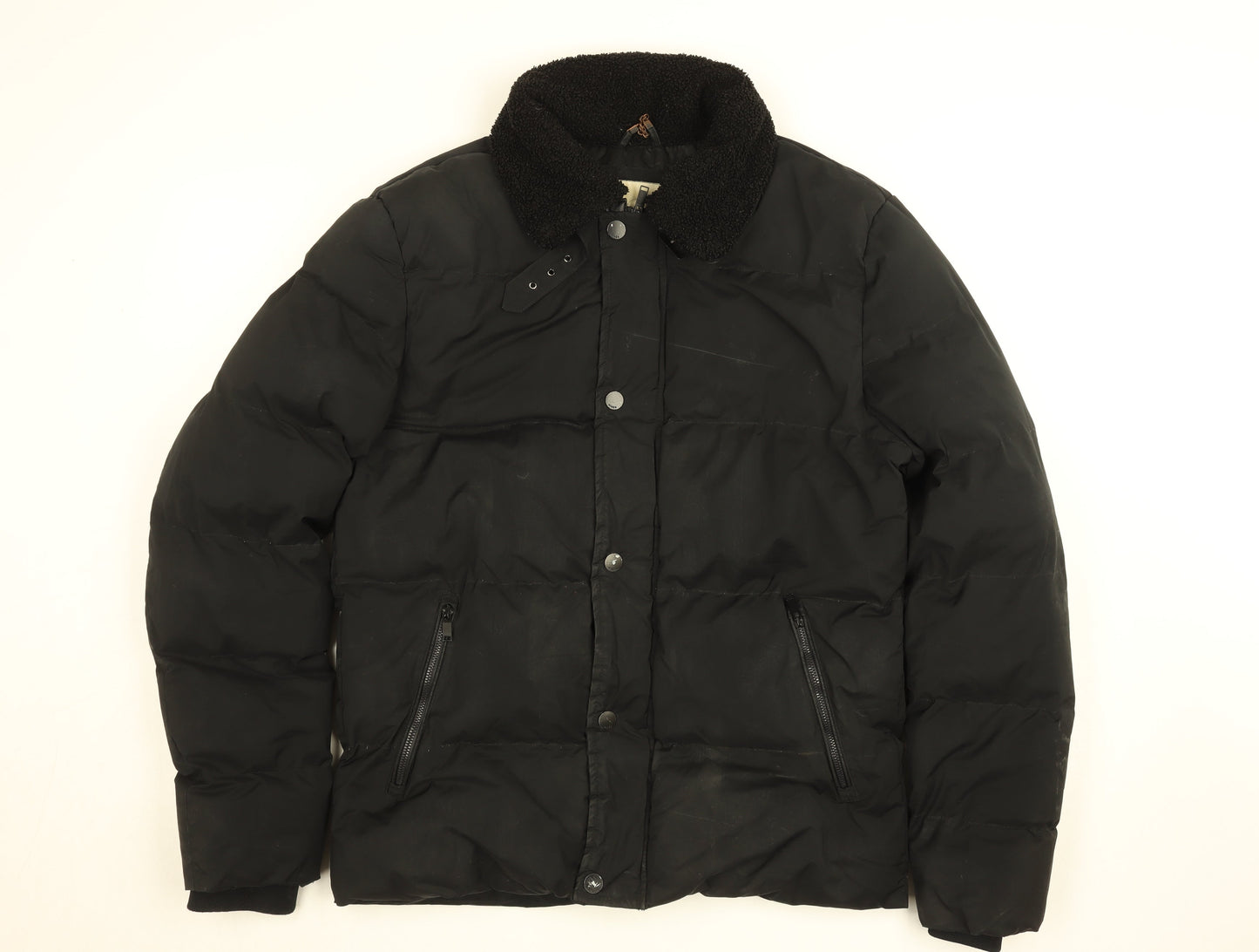 Womens UK Size M NINES Collection Black Puffer Jacket