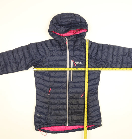Rab Women's Blue Hooded Down Puffer Jacket Size 10