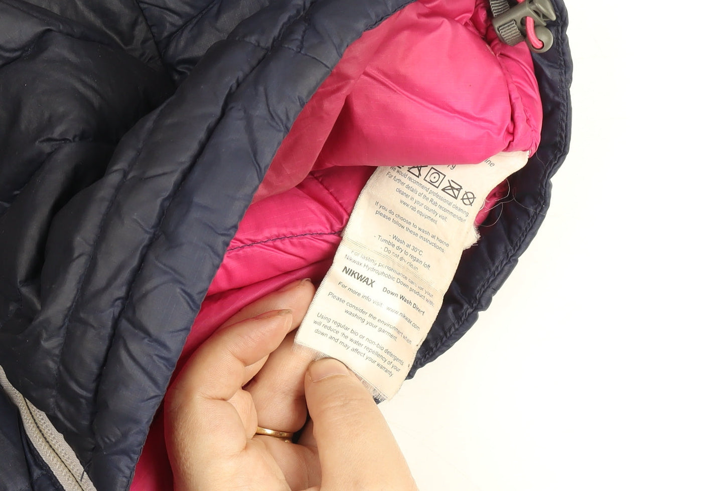 Rab Women's Blue Hooded Down Puffer Jacket Size 10