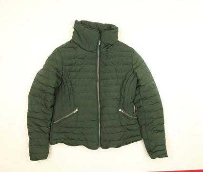 Womens UK Size 12 Tokyo Laundry Green Puffer Jacket