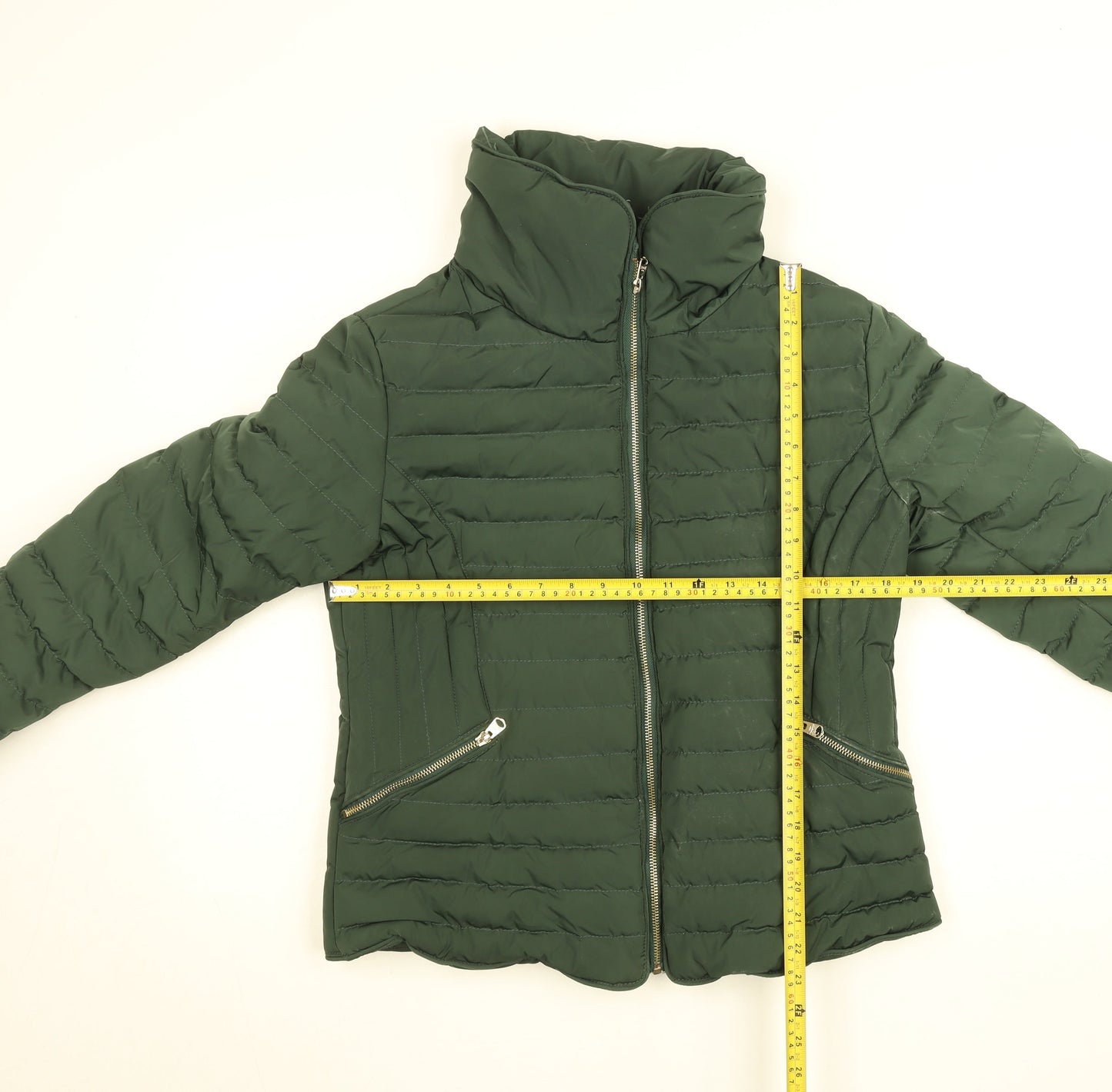 Womens UK Size 12 Tokyo Laundry Green Puffer Jacket