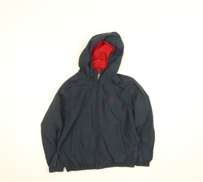Boys UK Size 8-9 Years Penguin by Munsingwear Blue Windbreaker Coat