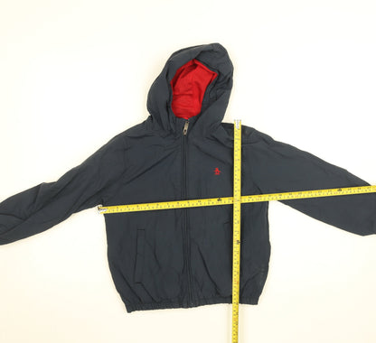 Boys UK Size 8-9 Years Penguin by Munsingwear Blue Windbreaker Coat