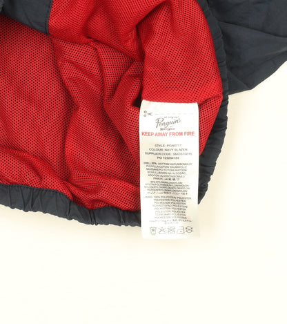 Boys UK Size 8-9 Years Penguin by Munsingwear Blue Windbreaker Coat