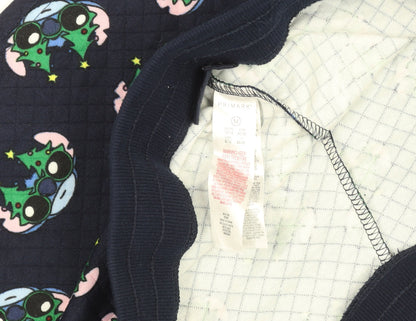 Primark Girls Navy Stitch Christmas Shorts Medium 12-13 Years Cartoon Print