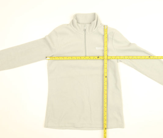 Regatta Women’s Grey Fleece 1/4 Zip Pullover Top Size 8