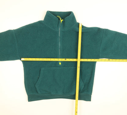 Dunnes Women Green XS 1/2 Zip Fleece Pullover Sweatshirt