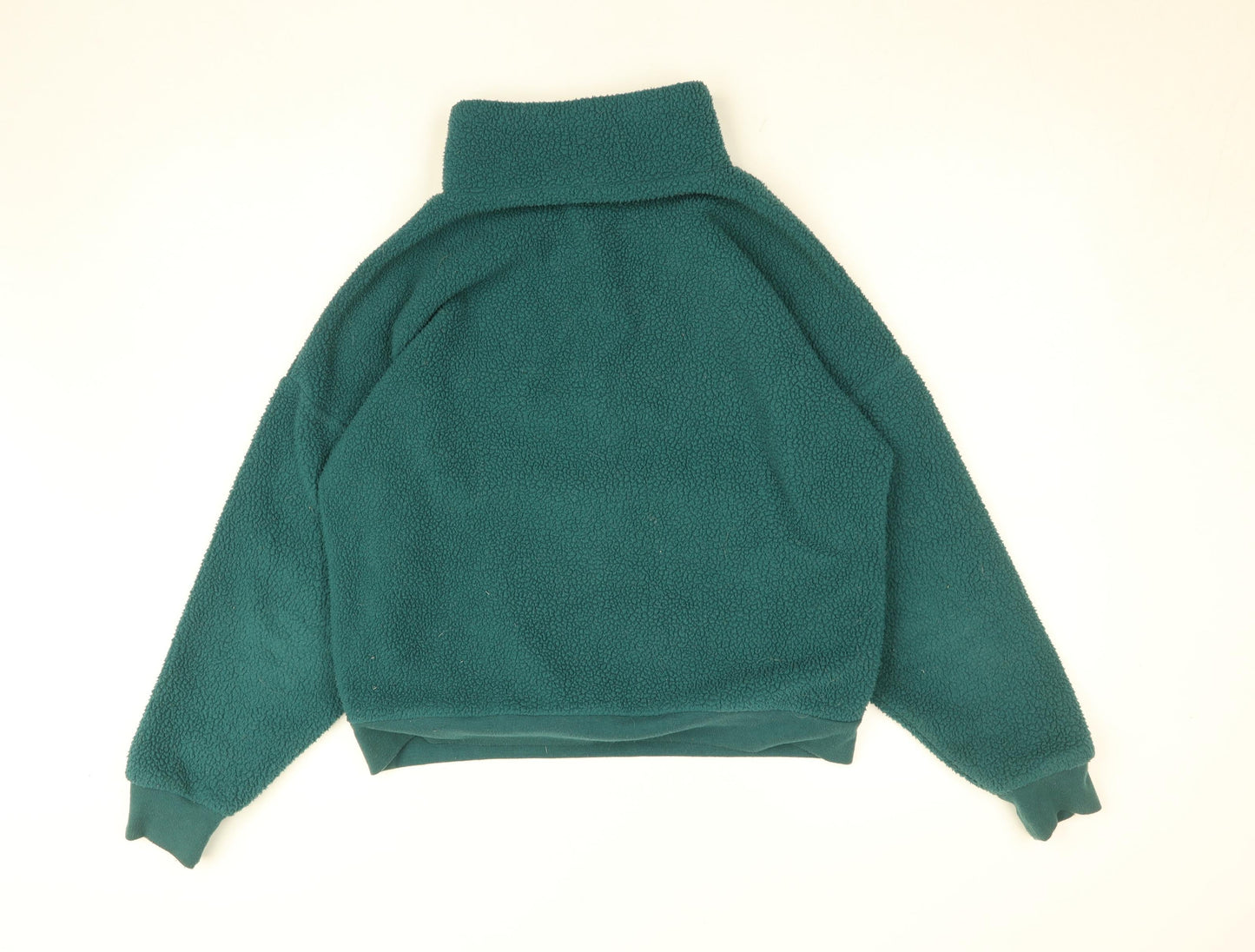 Dunnes Women Green XS 1/2 Zip Fleece Pullover Sweatshirt