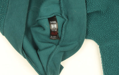 Dunnes Women Green XS 1/2 Zip Fleece Pullover Sweatshirt