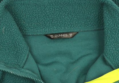 Dunnes Women Green XS 1/2 Zip Fleece Pullover Sweatshirt