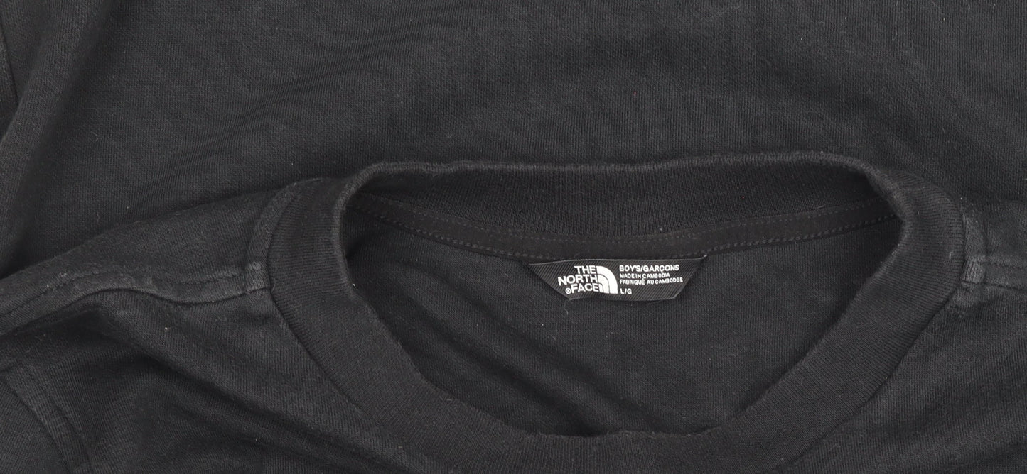 Teens UK Size L The North Face Black Pullover Sweatshirt