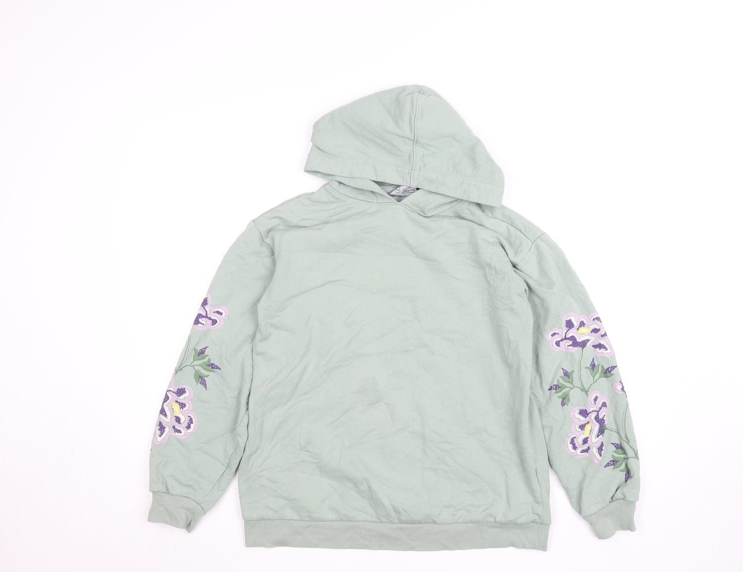 Womens UK Size 8-10 Avenue Green Pullover Hoodie