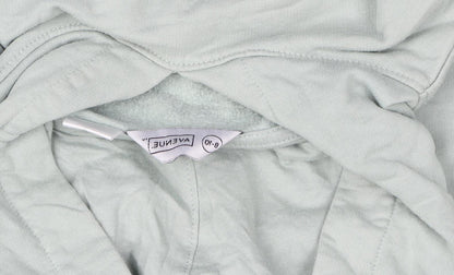 Womens UK Size 8-10 Avenue Green Pullover Hoodie