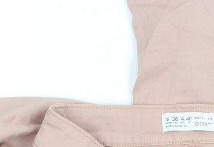 Womens UK Size 8 Primark Regular Fit Straight Beige Jeans