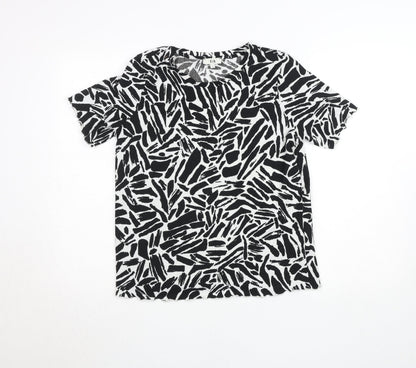 Womens UK Size M C&A Black Basic T-Shirt