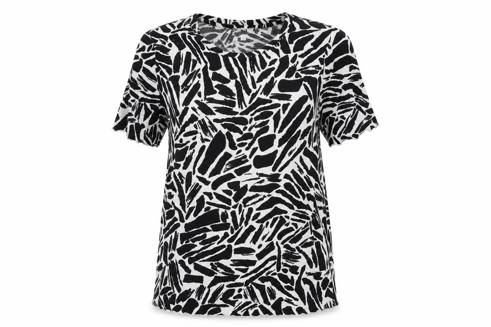 Womens UK Size M C&A Black Basic T-Shirt