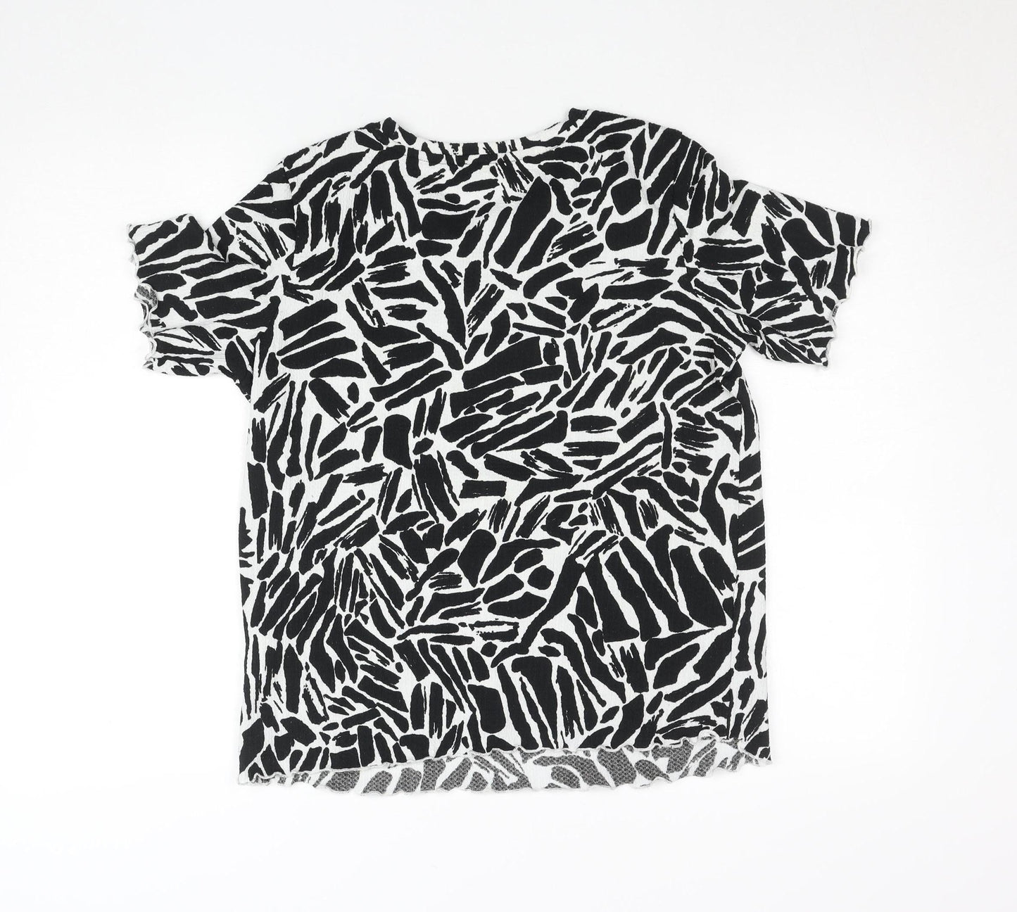 Womens UK Size M C&A Black Basic T-Shirt