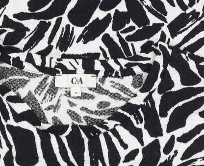 Womens UK Size M C&A Black Basic T-Shirt
