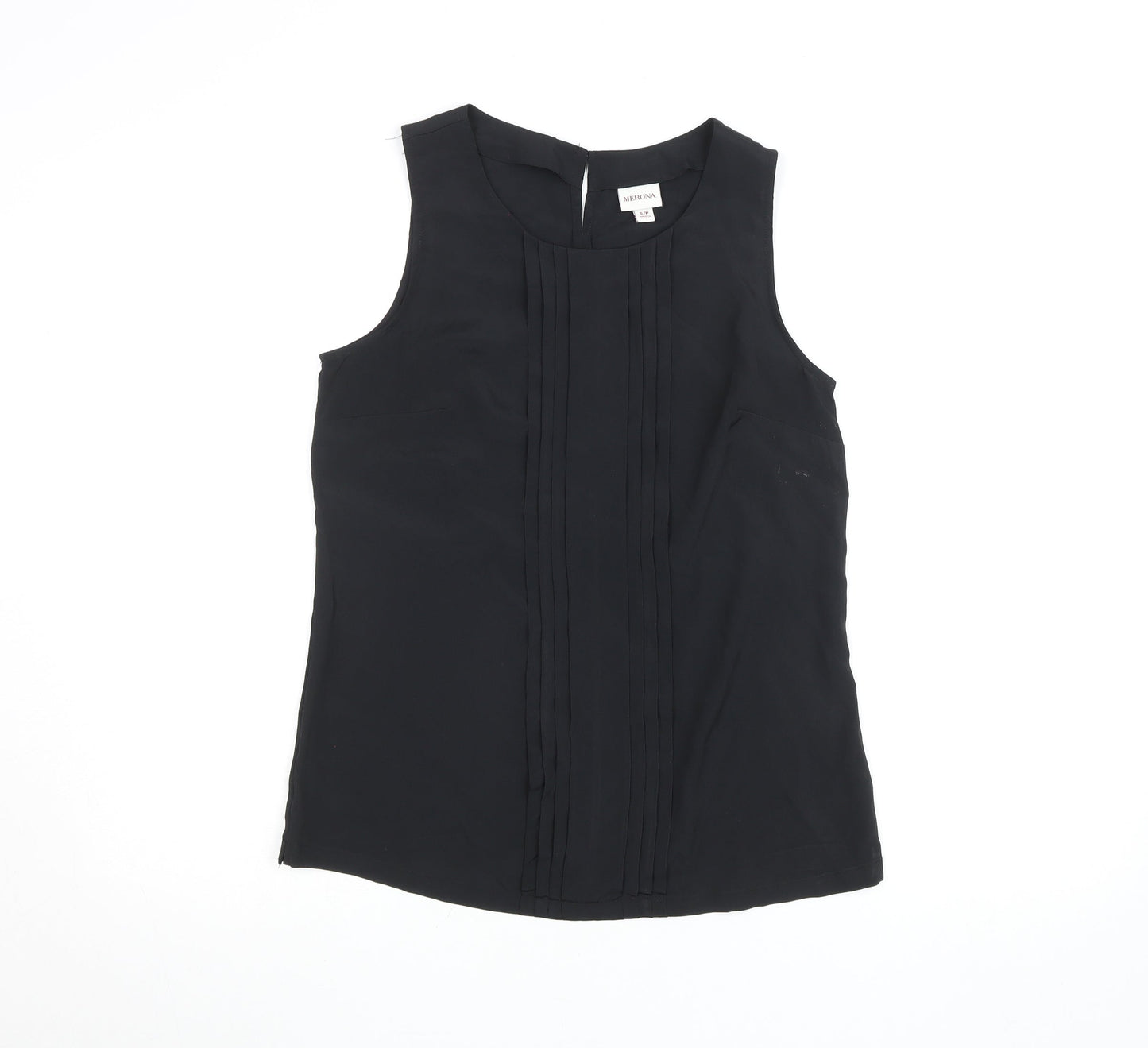 Womens UK Size S Merona Black Basic Blouse