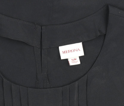 Womens UK Size S Merona Black Basic Blouse