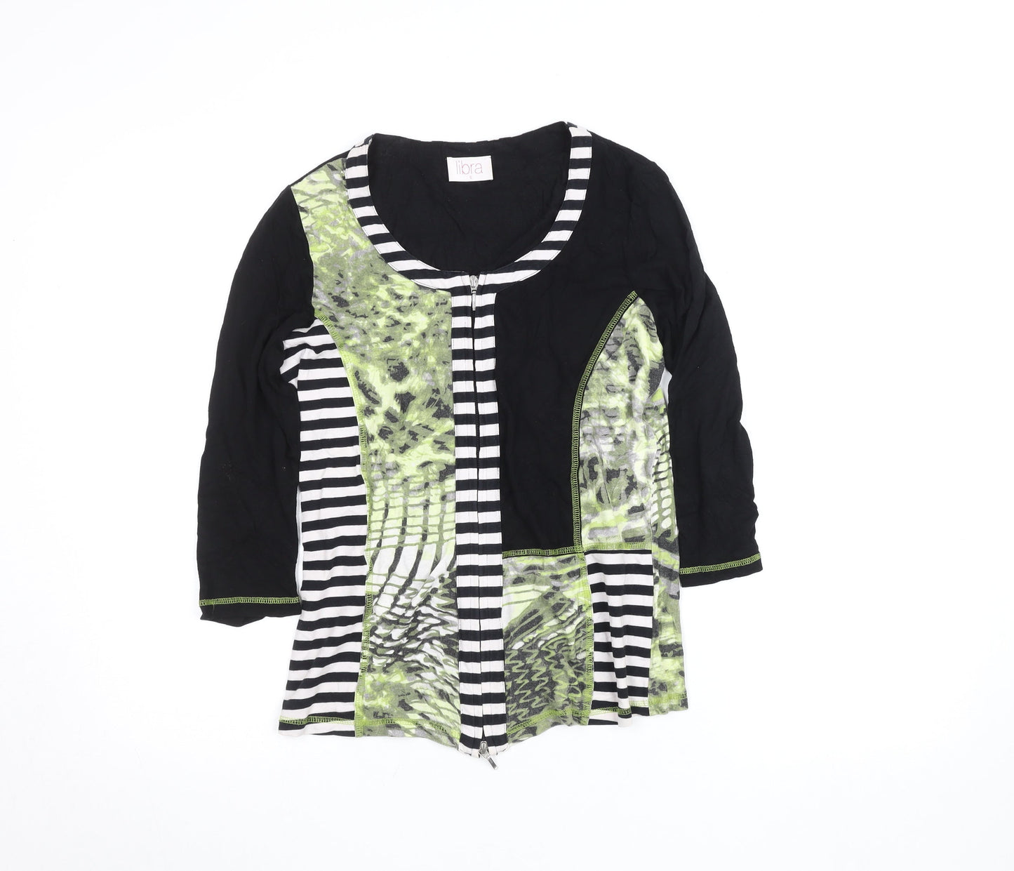 Womens UK Size S Libra Multicoloured Tunic Blouse