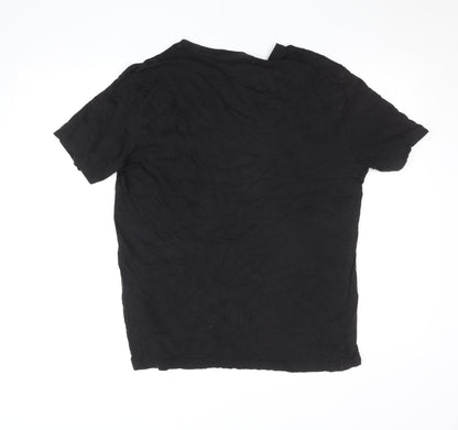 Puma Men's Black Short Sleeve Crew Neck Sports Cotton T-Shirt S