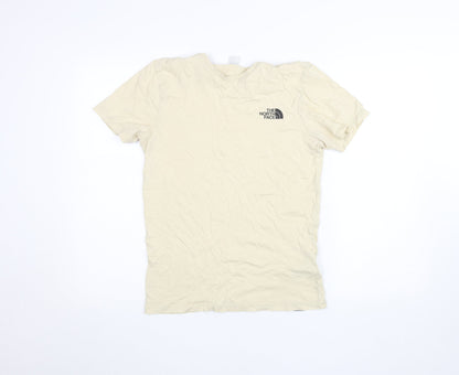 The North Face Men's Beige Cotton Jersey Short Sleeve T-Shirt XS