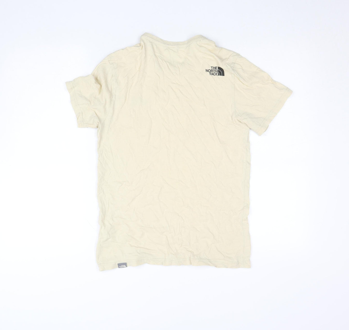 The North Face Men's Beige Cotton Jersey Short Sleeve T-Shirt XS