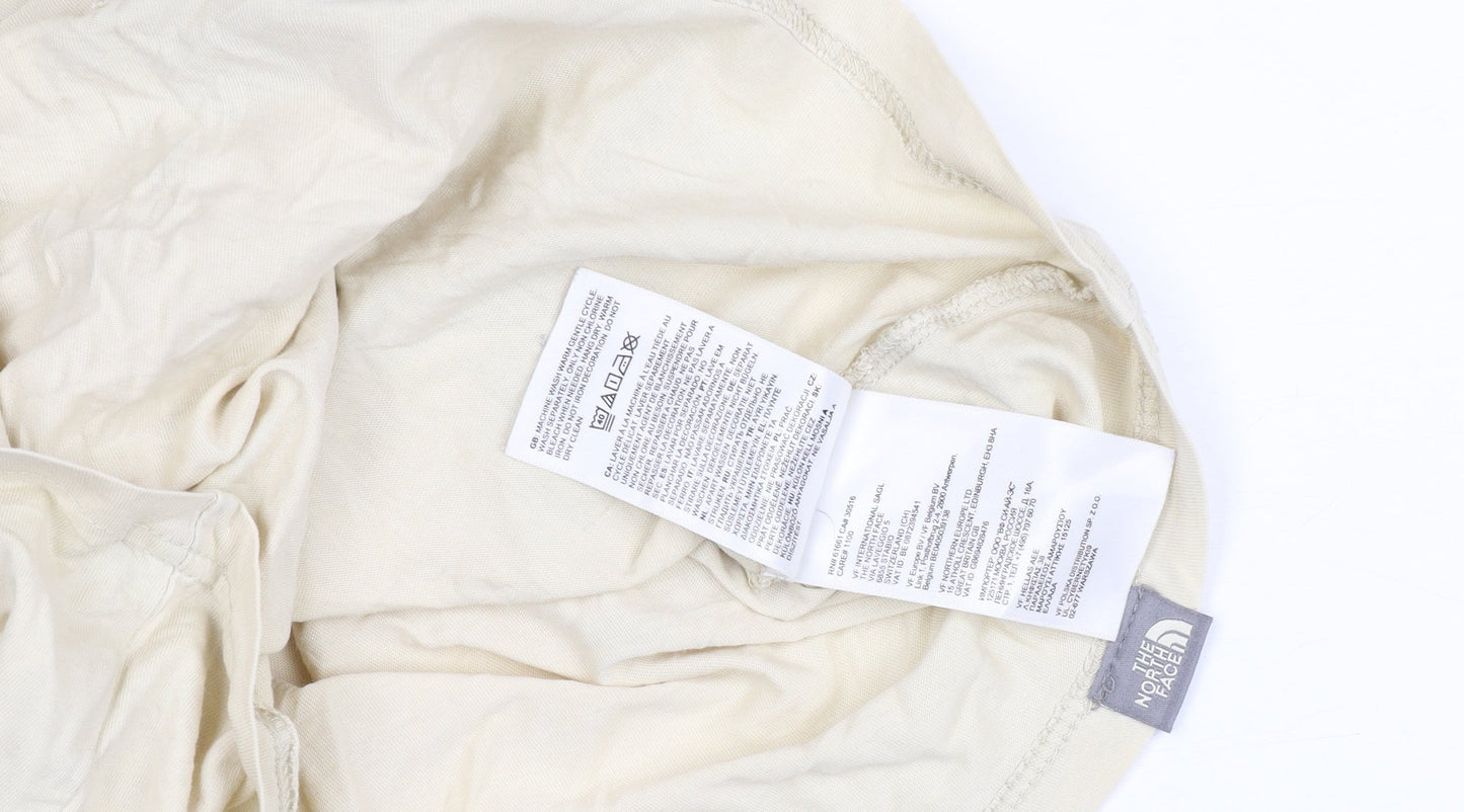 The North Face Men's Beige Cotton Jersey Short Sleeve T-Shirt XS